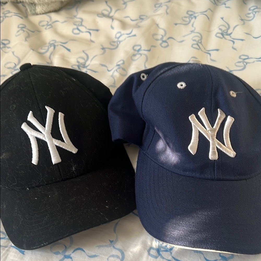 Yankees  NY Logo Caps - Black and Blue